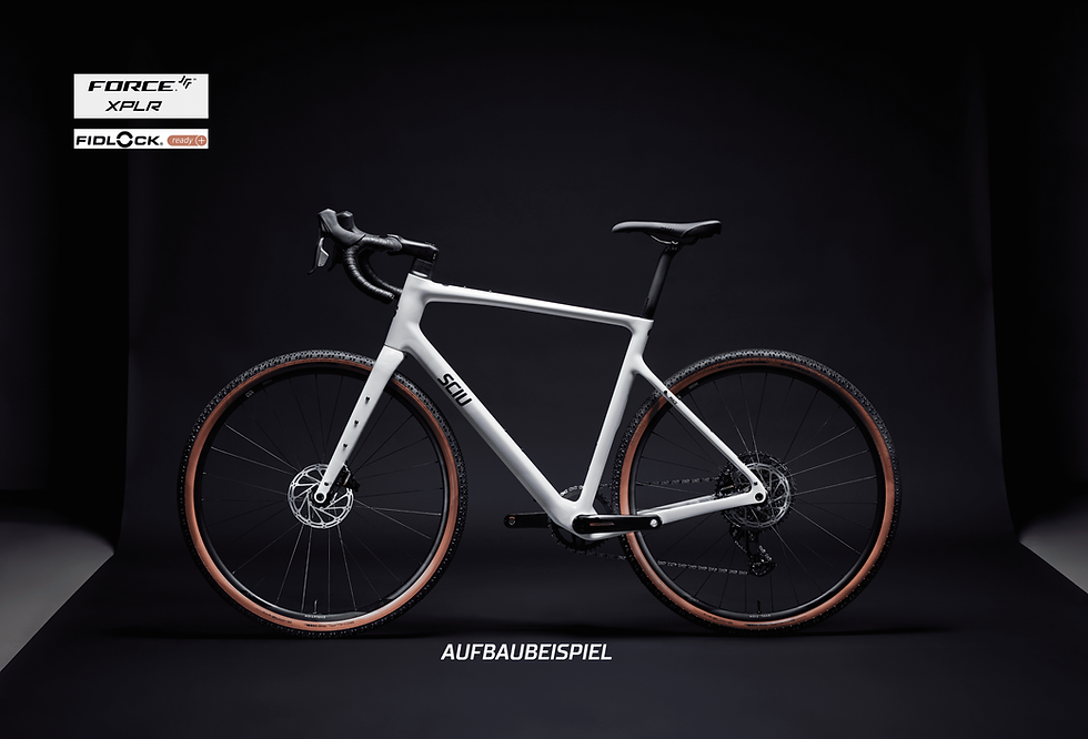Thumbnail: SCIU Mace 5 Explorer Gravel Bike Komplettbike in der Farbe belly white