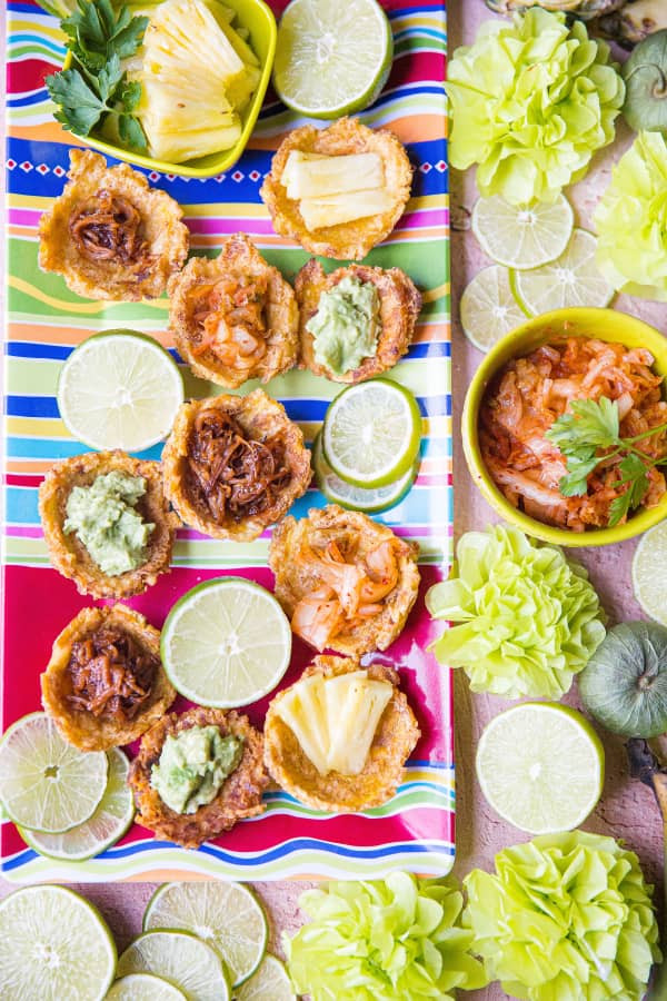 flatlay of plantain cups by becky hadeed the storied recipe podcast