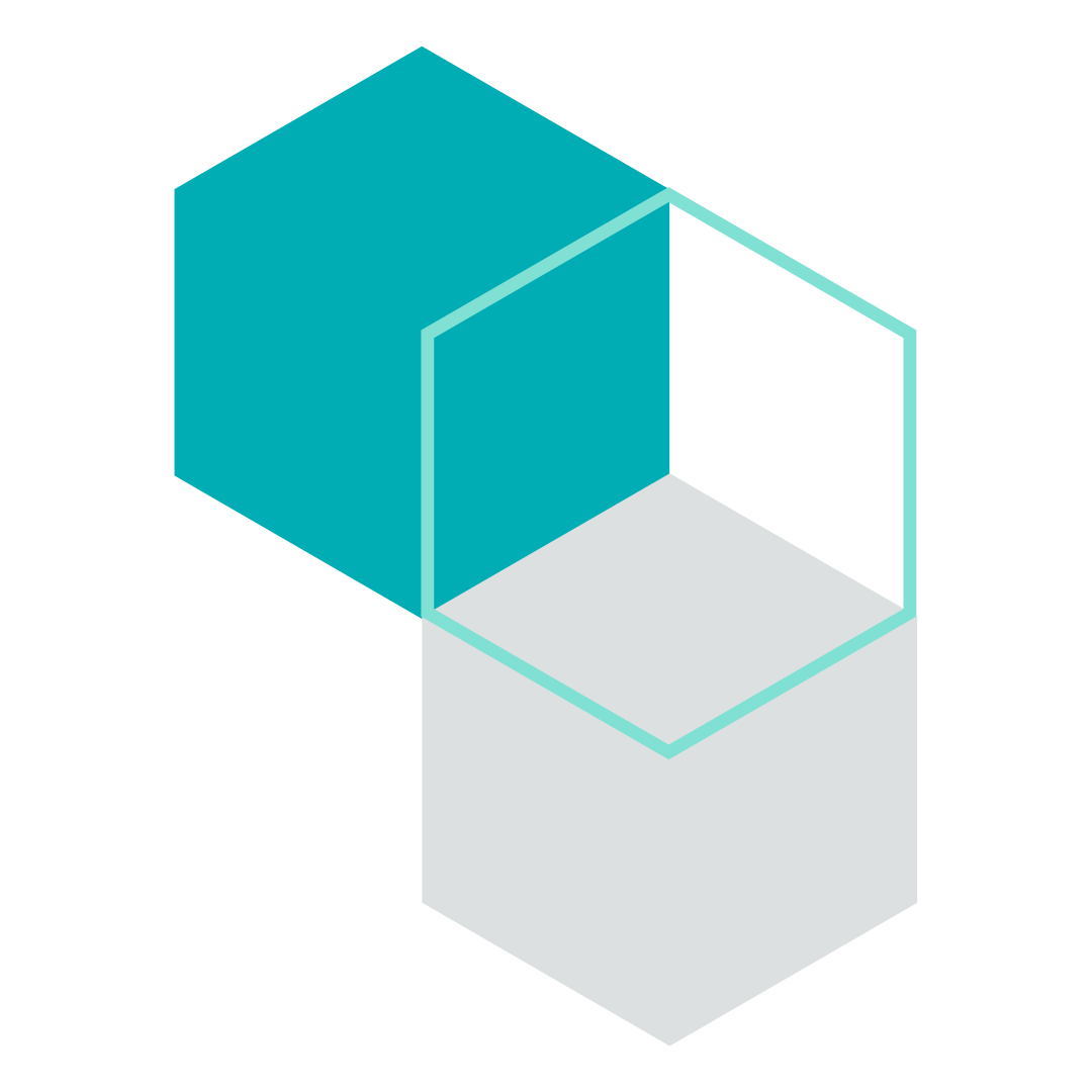 graphic shape with cubes
