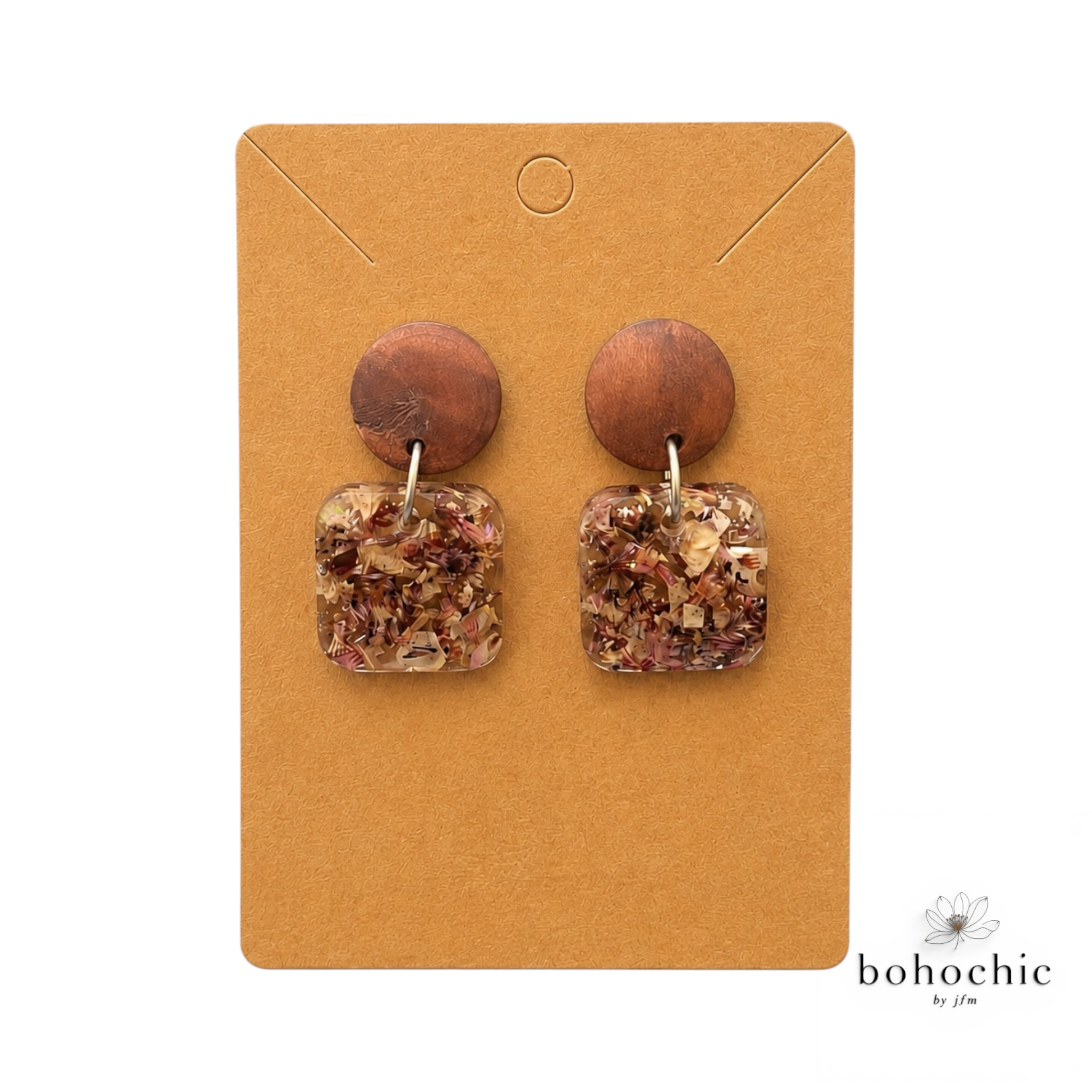 Floral Resin Earrings