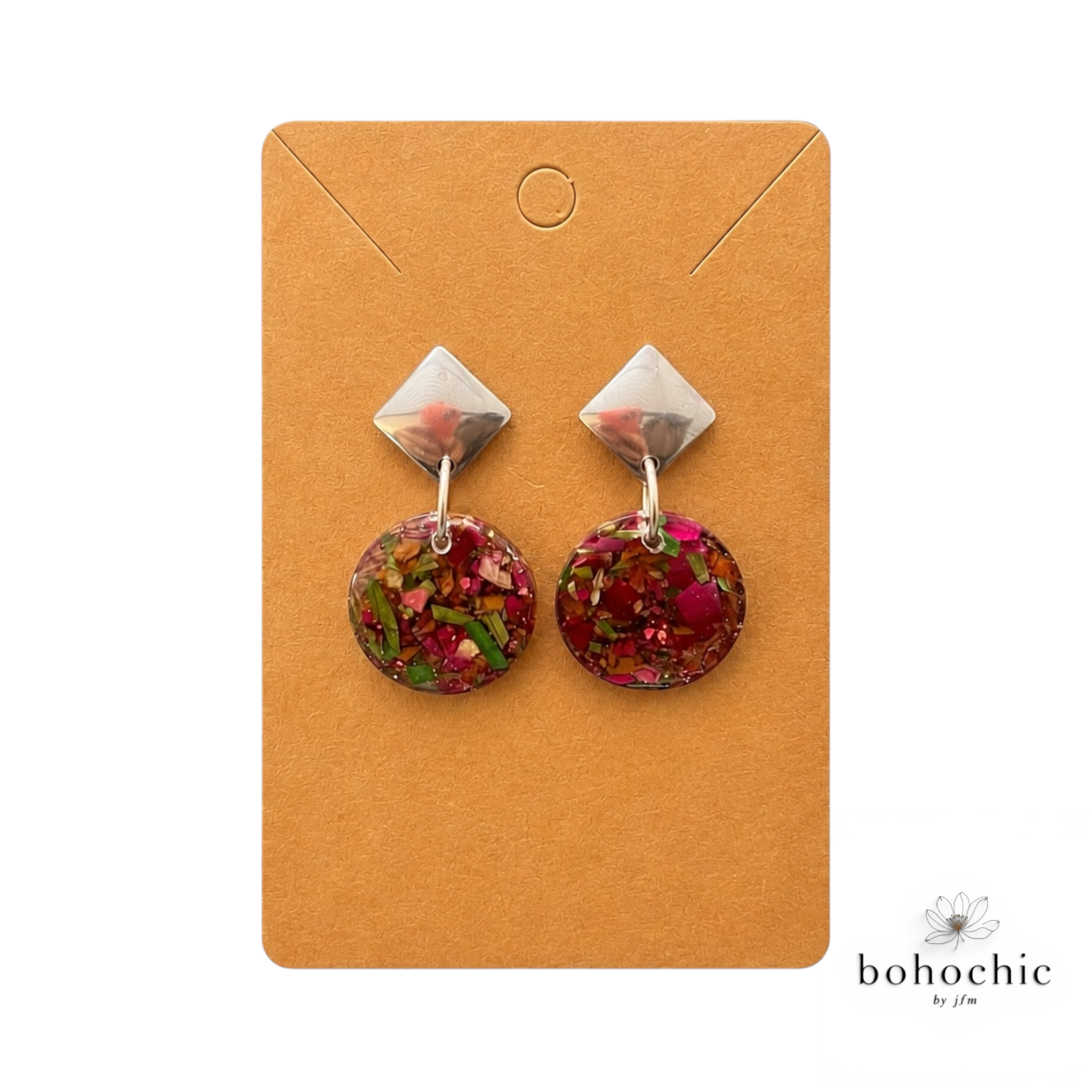 Floral Resin Earrings