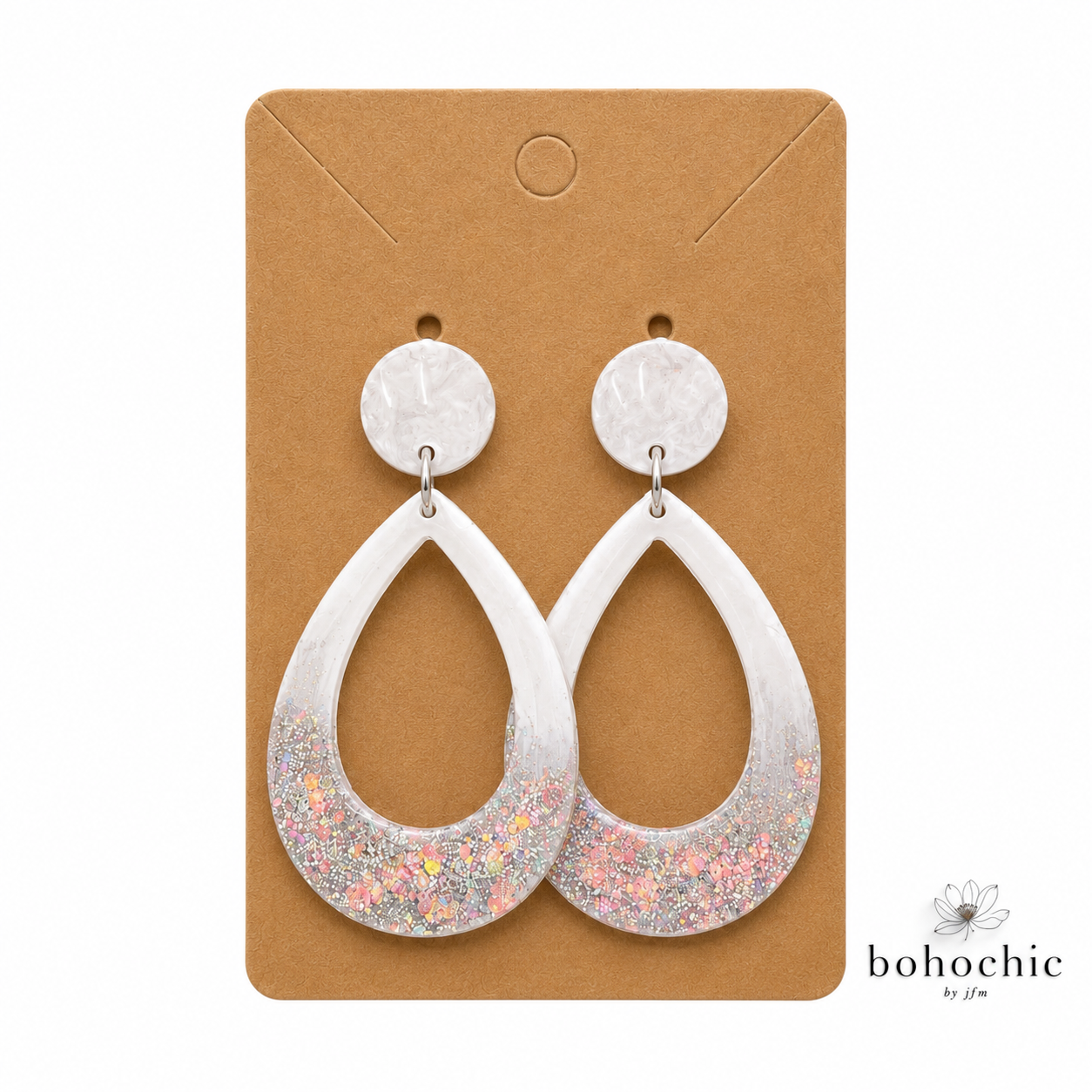 Glitter Resin Earrings