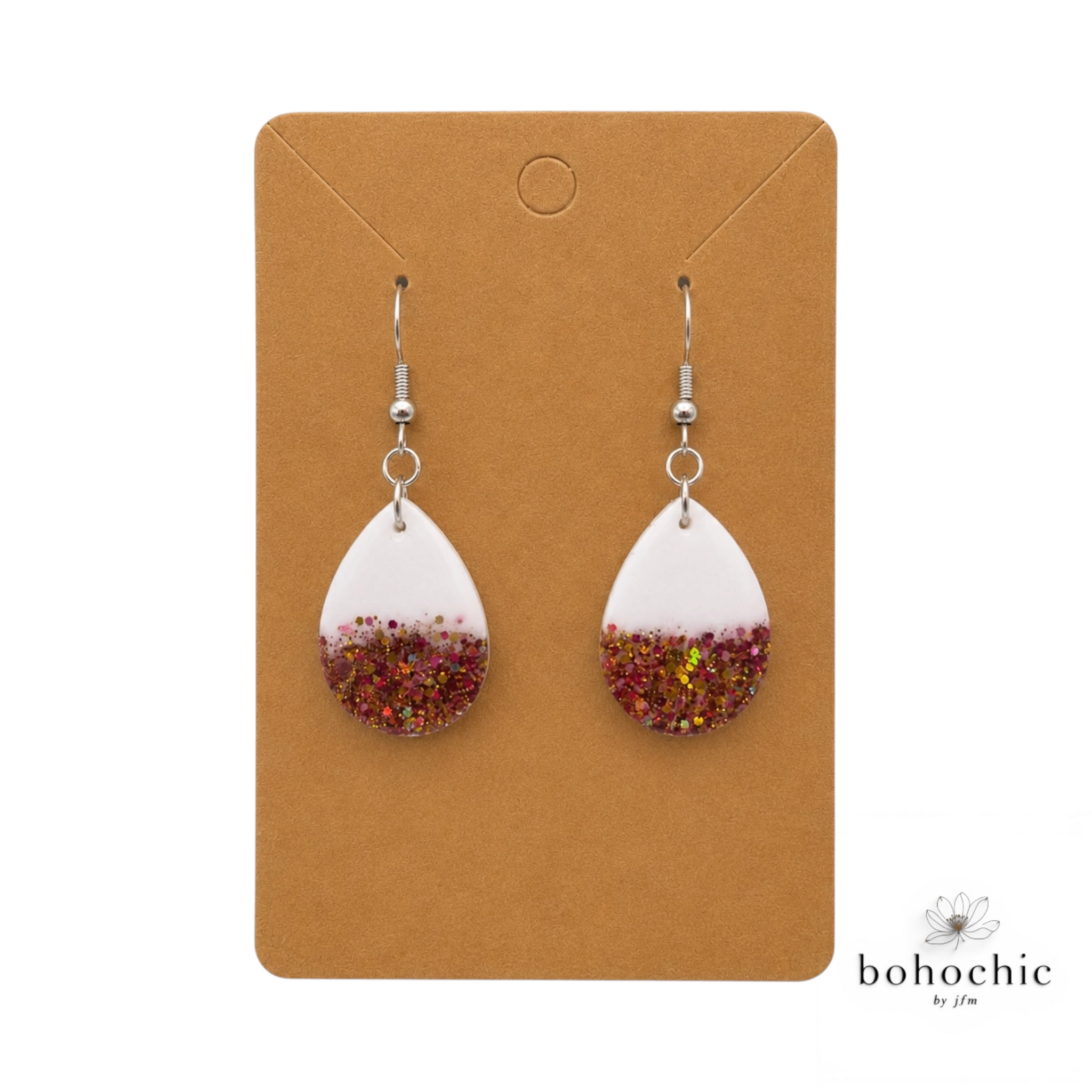 Glitter Resin Earrings