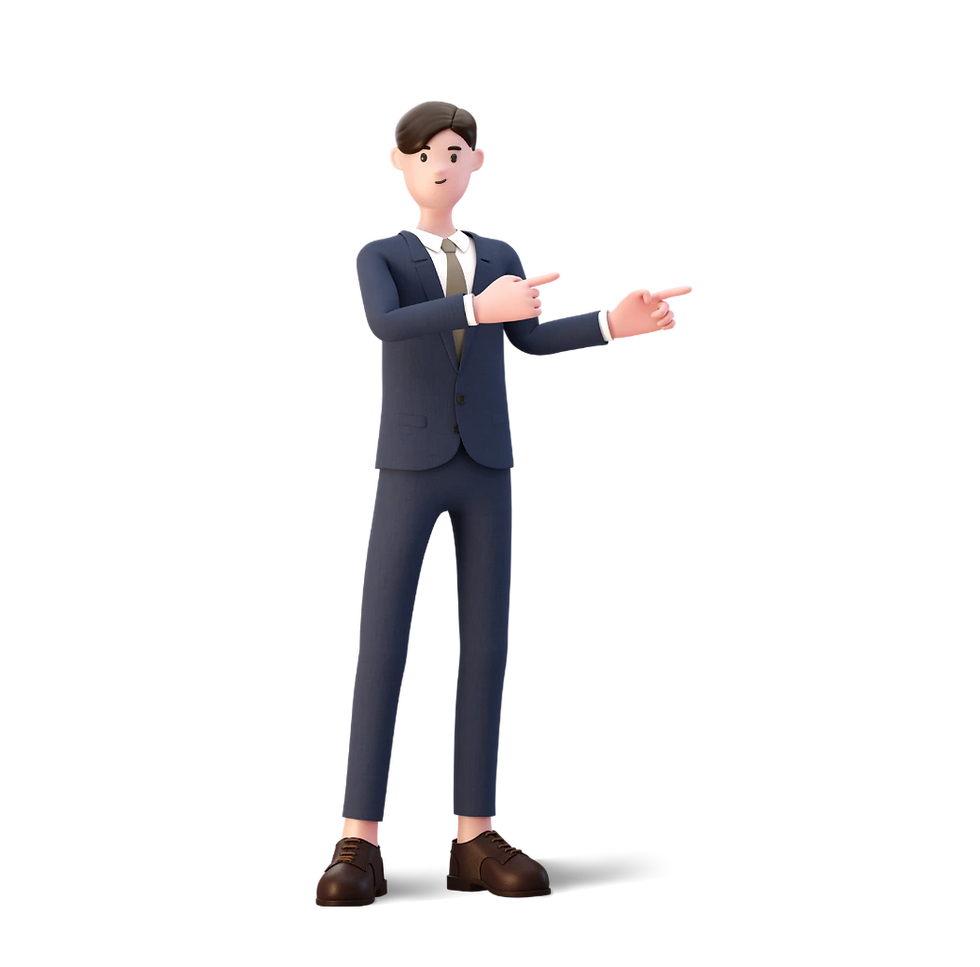  person pointing right