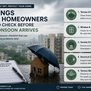 5 Things Pune Homeowners Should Check Before the Monsoon Arrives