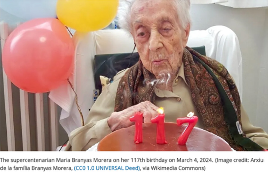 Maria Branyas aged 117