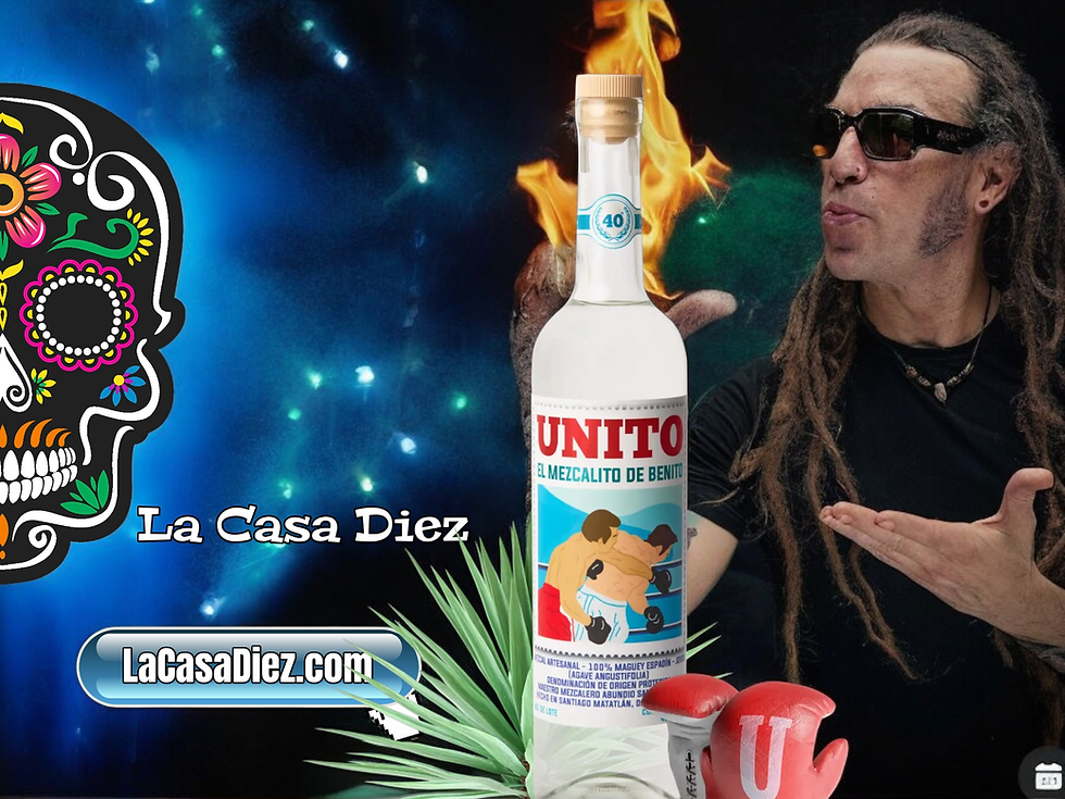 Mezcal UNITO de Benito, integrante del Grupo Genitallica