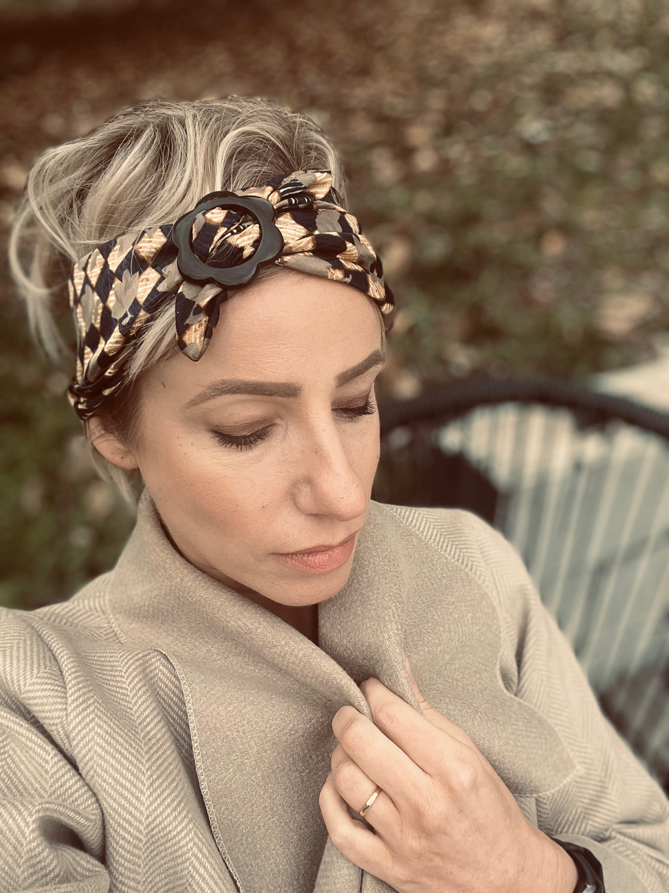 Bandeau "Audacieuse" noir/jaune