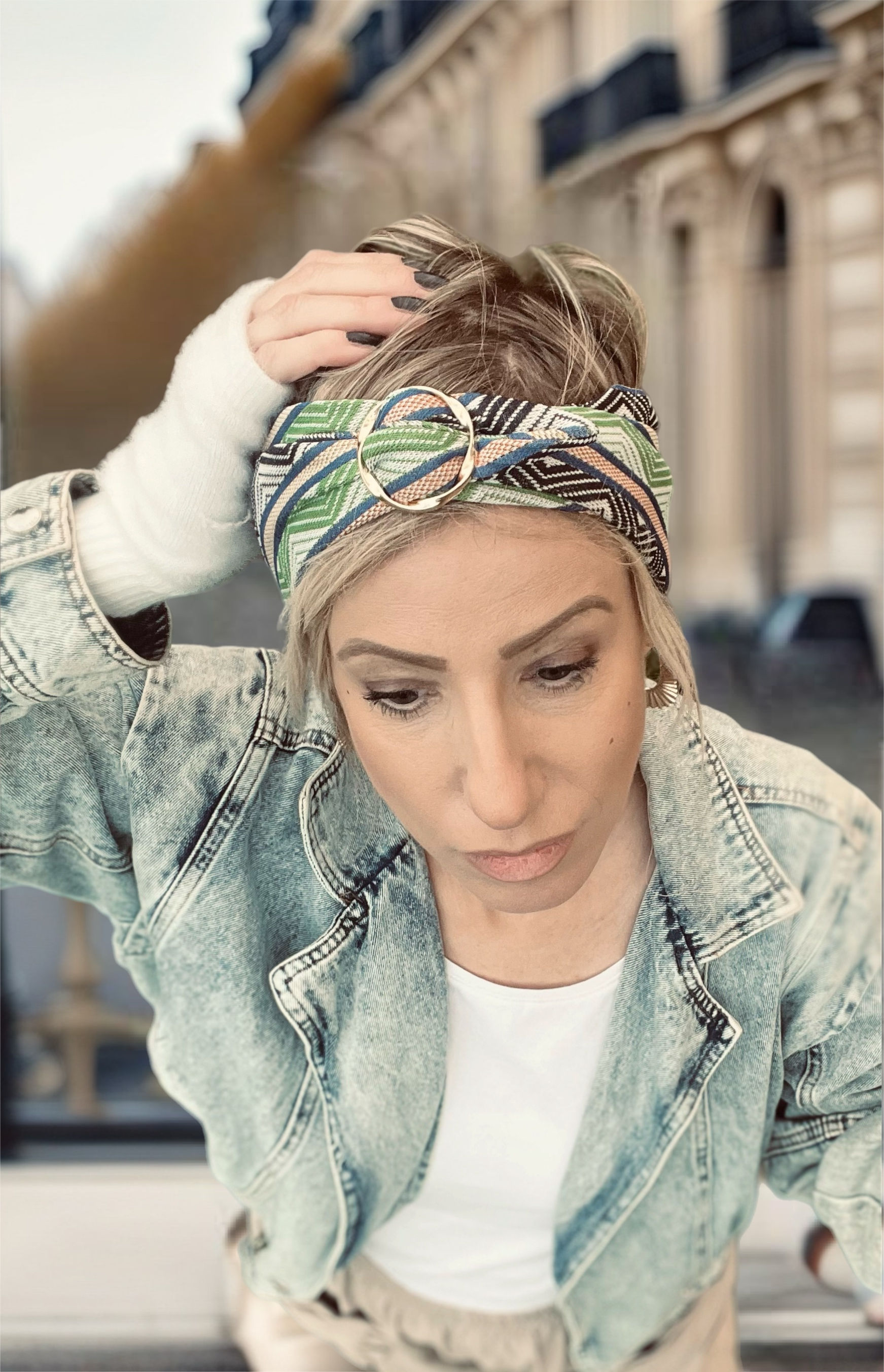 Bandeau "Audacieuse"géométrique