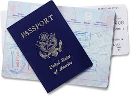 United States passport placed on top of a birth certificate, representing required identification documents for cruise travel.