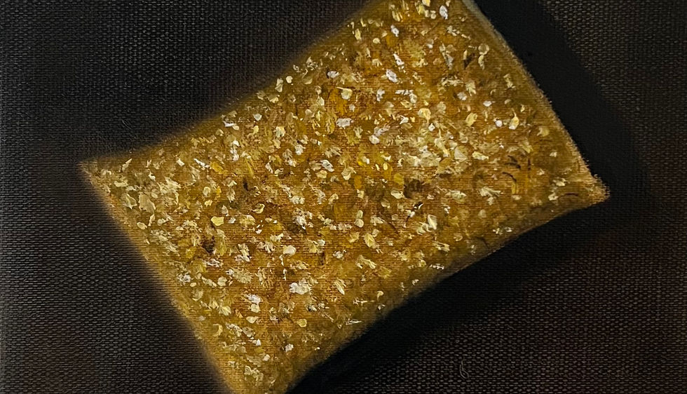 ספוג, זהב, נוצץ