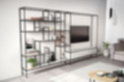 מזנון ספריה לסלון