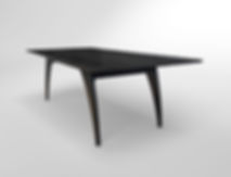 שולחן אוכל שחור מעוצב