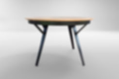 שולחן אוכל שחור מברזל