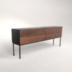 שידה מברזל עץ לחדר שינה