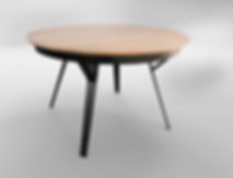 שולחן אוכל עגול נפתח