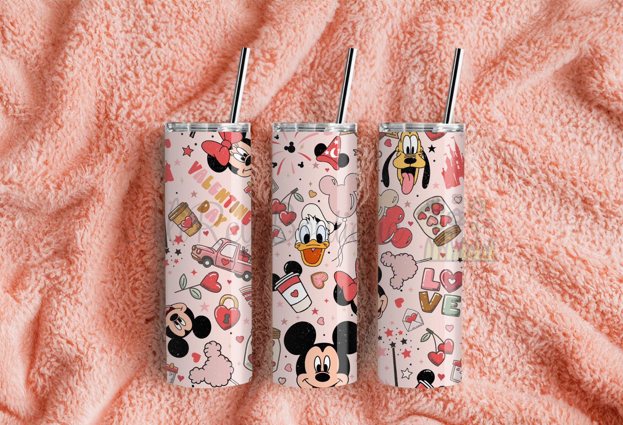 Cute Valentine's Character 20 oz Skinny Tumbler