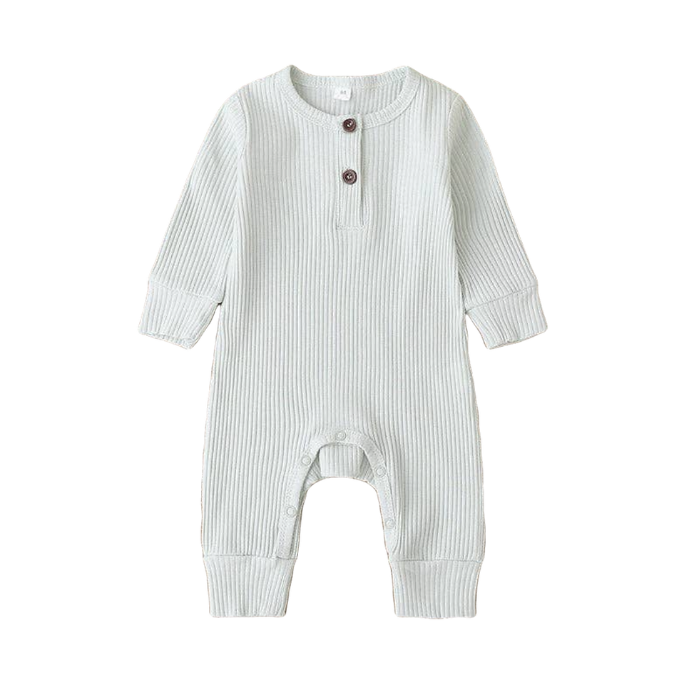 Thumbnail: Cotton Knitted Style Cardigan Romper- Available in 3 Colors