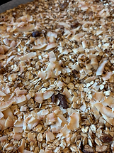 Zelfgemaakte Granola met kokossnippers