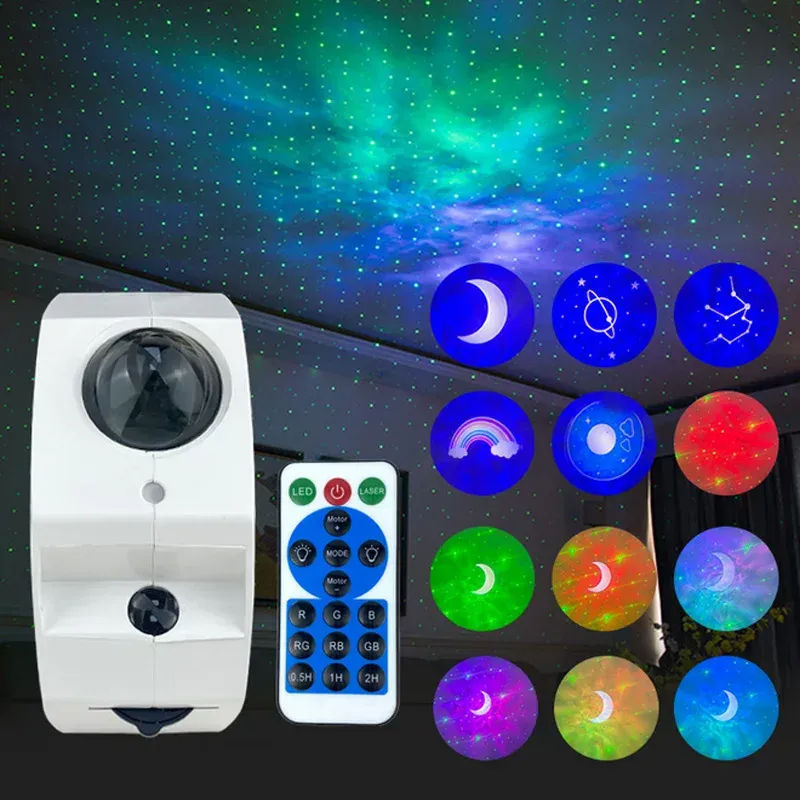 Küçük resim: Sekizgen Galaxy Projektör Bluetooth Müzik Hoparlörü Çok Renkli Uzaktan Kumandalı