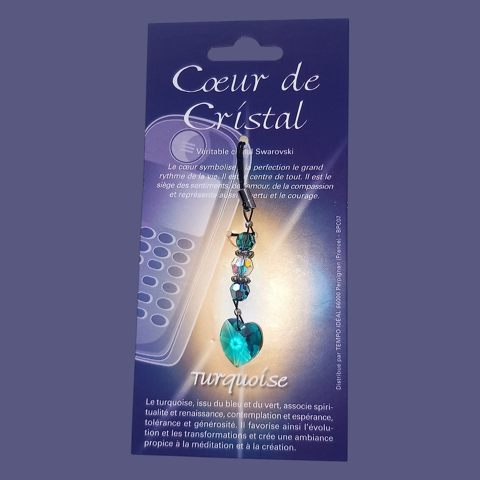 Bijoux de Portable Coeur Turquoise