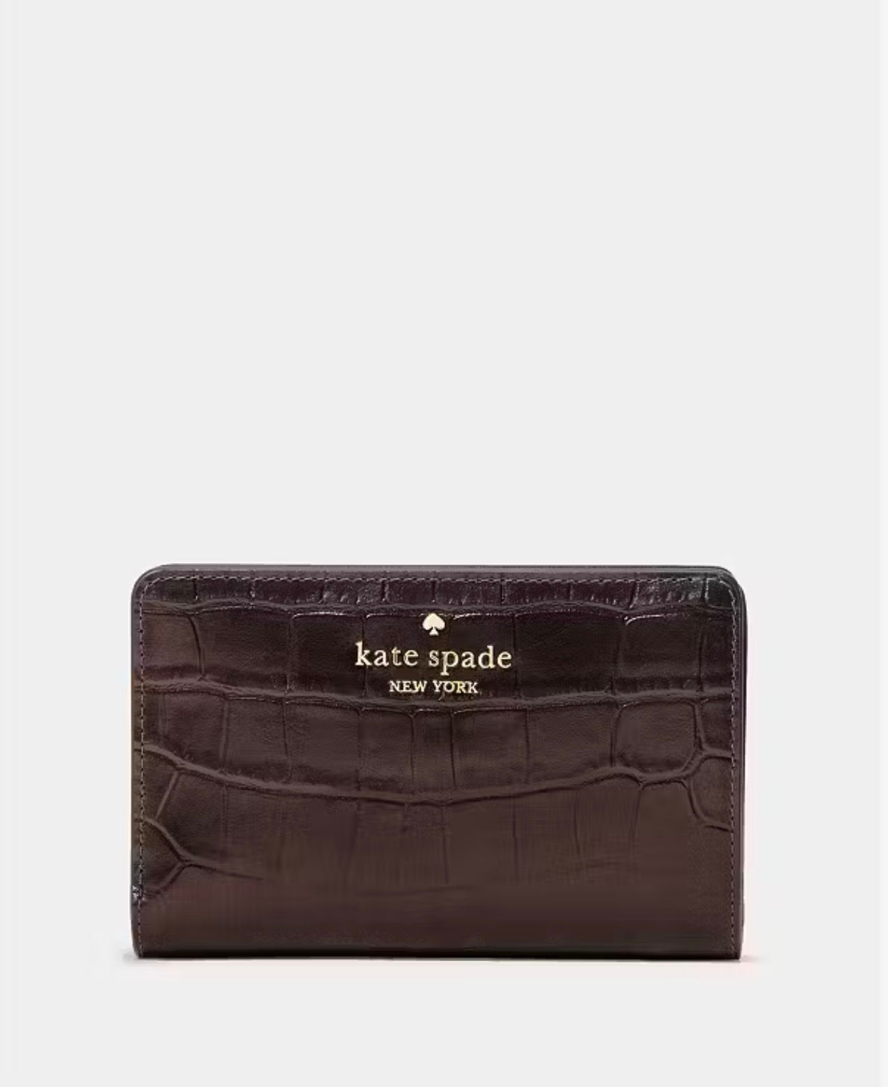 Kate Spade Madison Croc Embossed Medium Bifold Wallet
