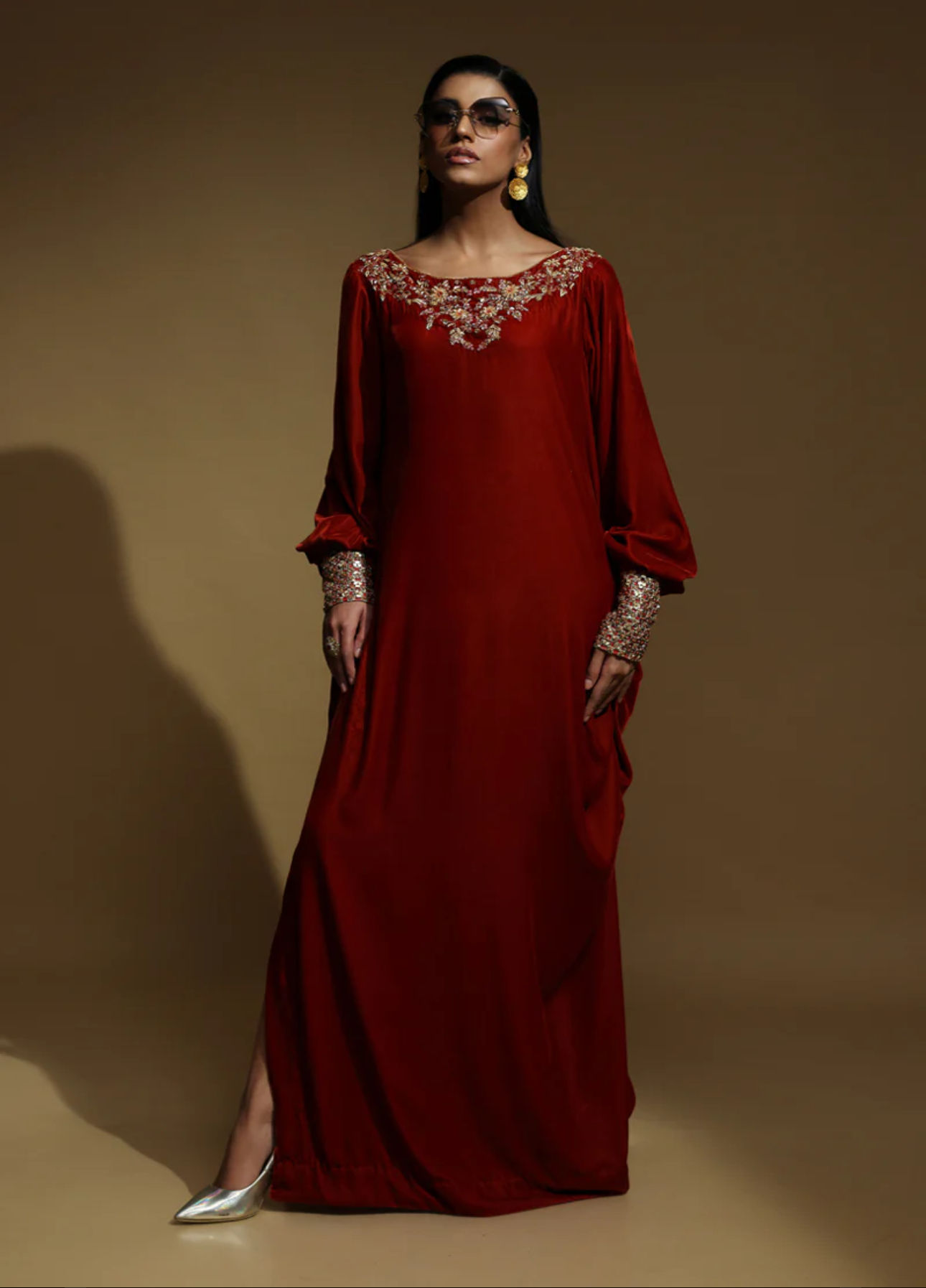 Rustic Regal silk georgette Dress