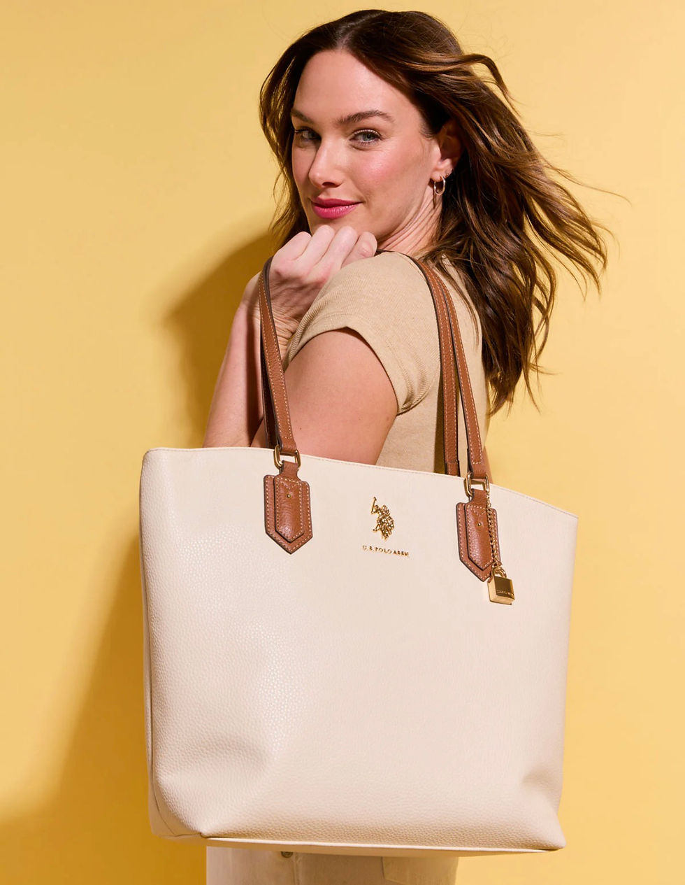 Thumbnail: USPA Solid Lock Tote Bag