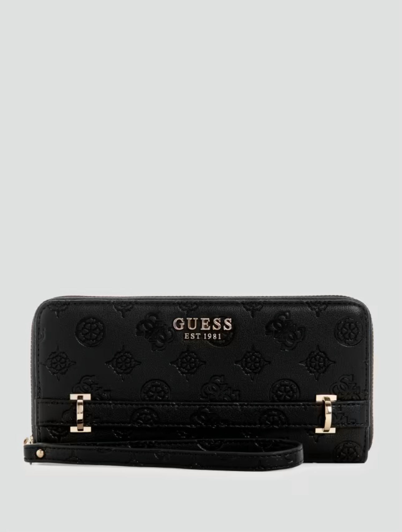 Guess Zarela Debossed Large Zip-Around Wallet