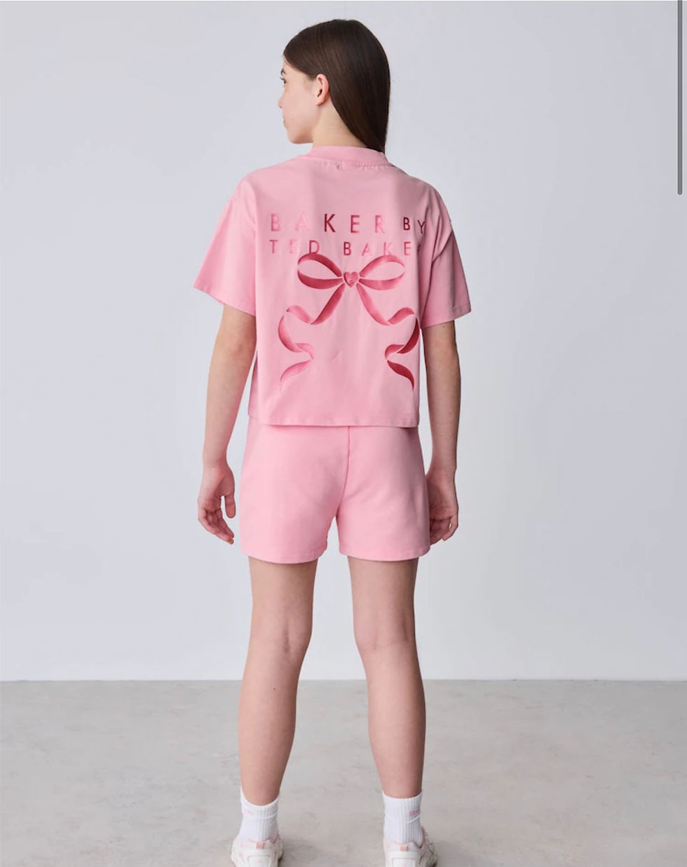 Thumbnail: Ensemble T-shirt et short Baker by Ted Baker 2 Pieces Acid Wash Nœud Graphic