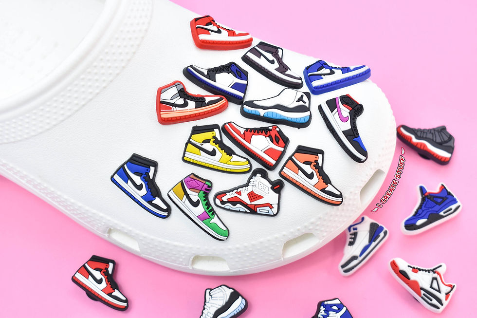 Jordan 1 3 4 Sneaker Croc Charm