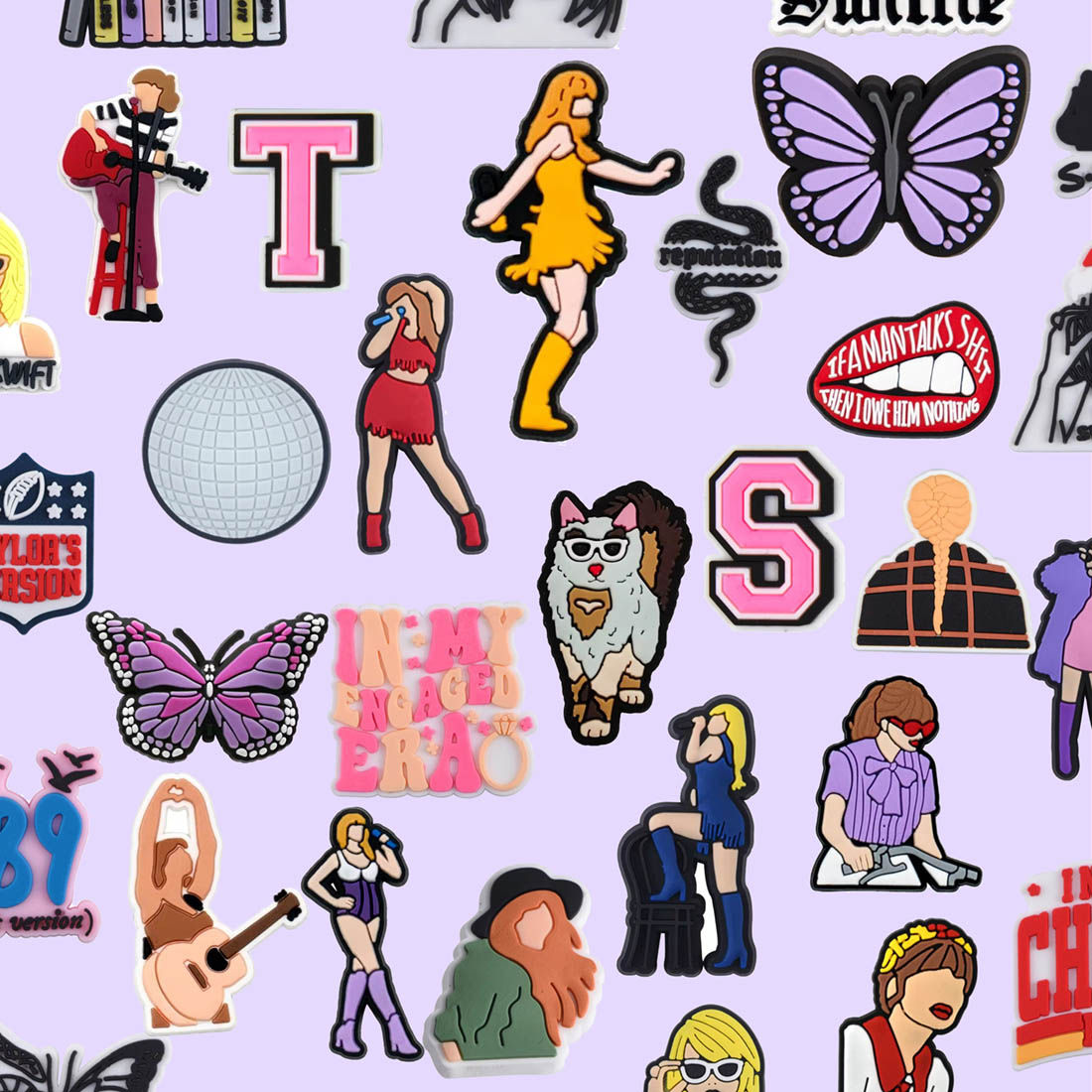 Taylor Swift Inspired Jibbitz Croc Charms