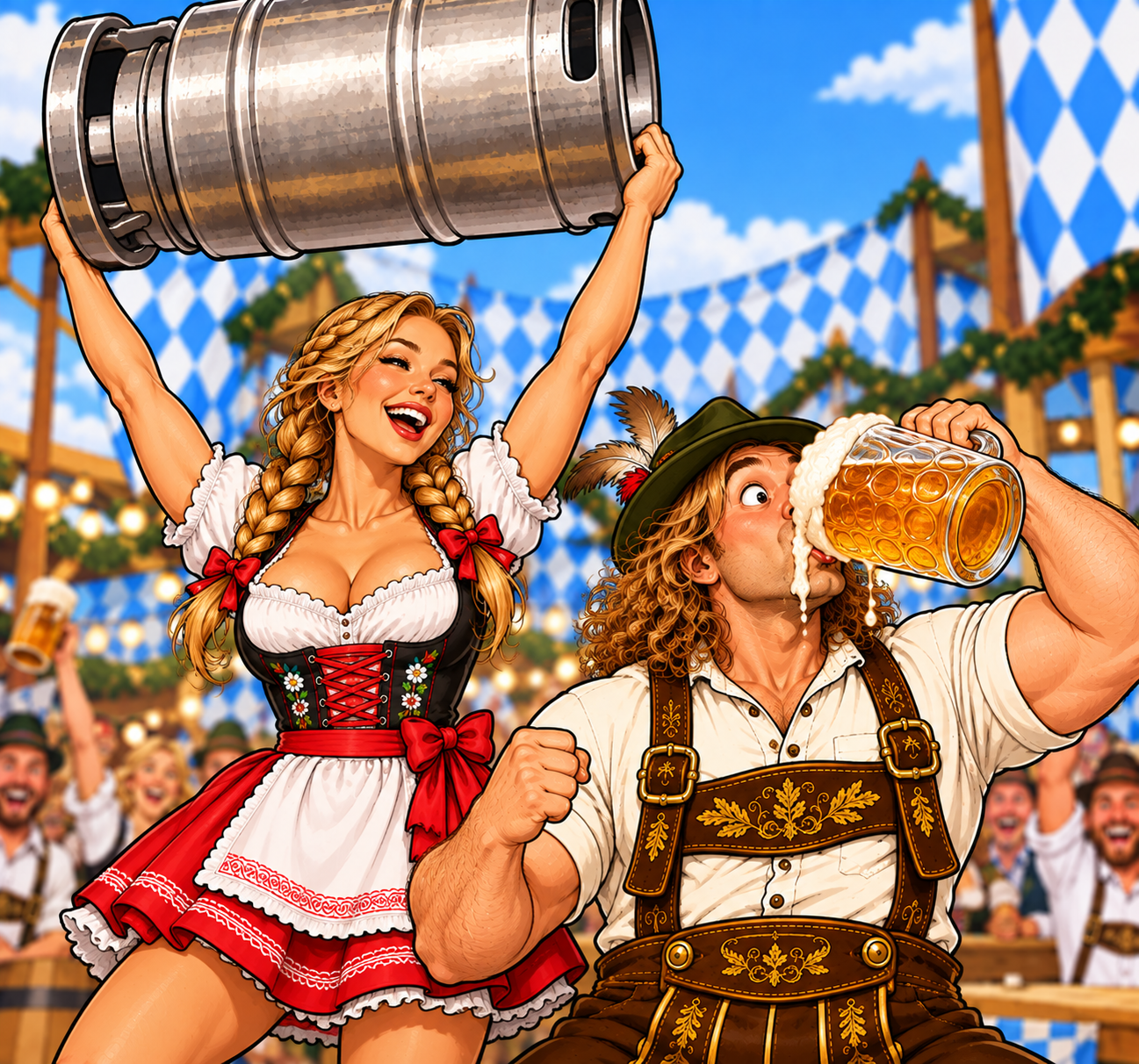 Beer Keg Relay Race