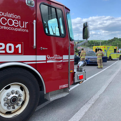 Accident avec blessés à Sherbrooke