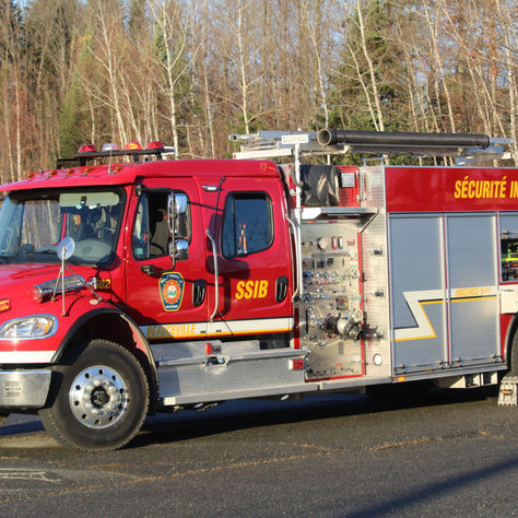 Intervention du service incendie de Beauceville pour un feu de véhicule