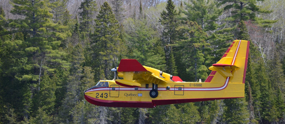 Consignes de sécurité: Laissez la place aux avions de la SOPFEU sur les plans d'eau