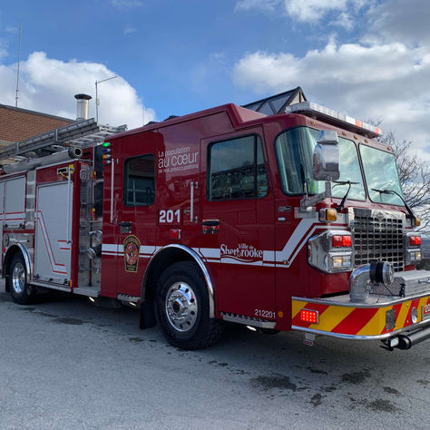 Nouveau camion incendie pour le service incendie de Sherbrooke