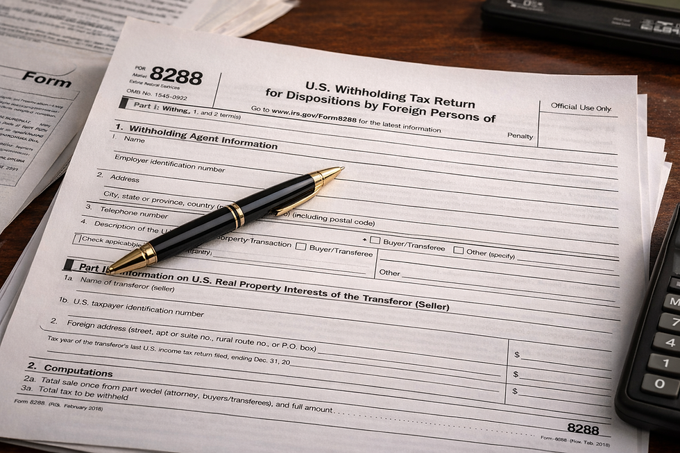 FIRPTA and Cross-Border Real Estate: Withholding, Exposure, and Structural Planning