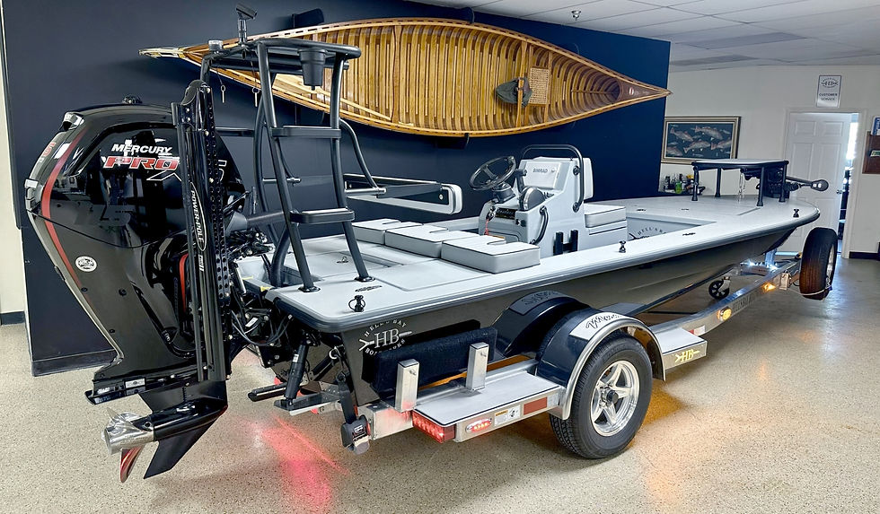 2026 Custom built Hell's Bay Marquesa setting on a CAD fitted Amera Trial trailer