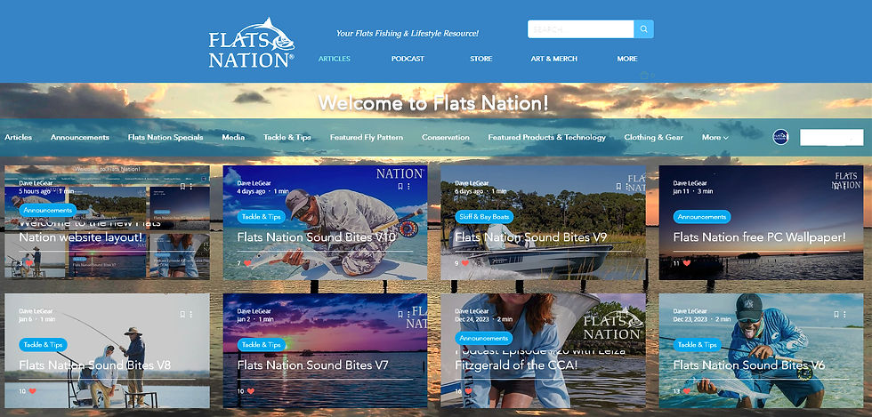 Flats Nation home page new layout