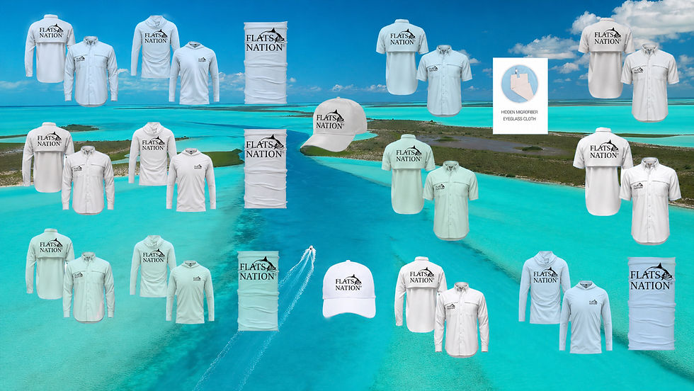 Blend in, stay cool, and represent The Nation. Explore Flats Nation Performance Wear in our coastal-ready colors. Click the image to shop the full collection.
