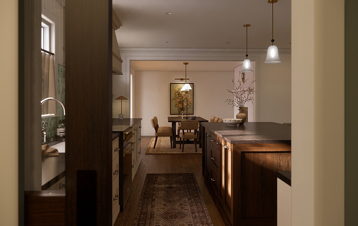 Photorealistic interior kitchen render by Virtual Joy — 3D visualization studio Columbus Ohio