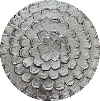 Silver & Green Dahlia