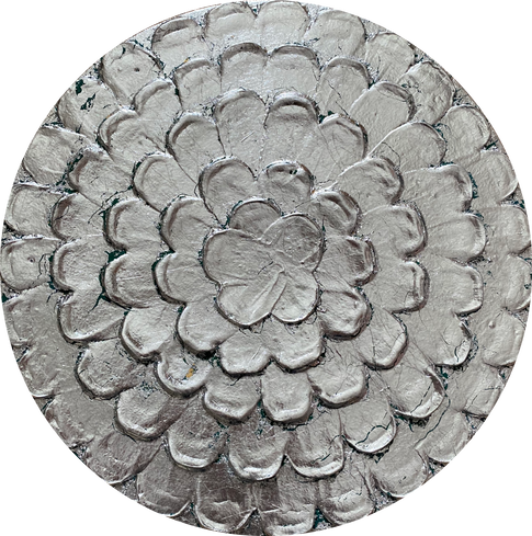 Silver & Green Dahlia