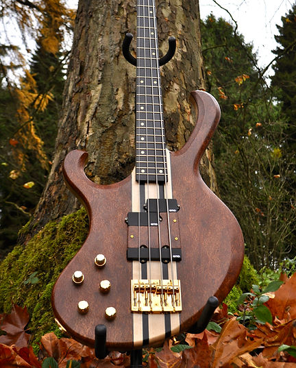 Manton Customs Left Handed 4 String Ascendant Bass - London Plane Burr (1).jpeg