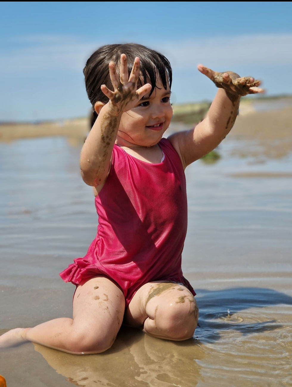 Thumbnail: Easy Nappy Change swimsuit- Cross Back 