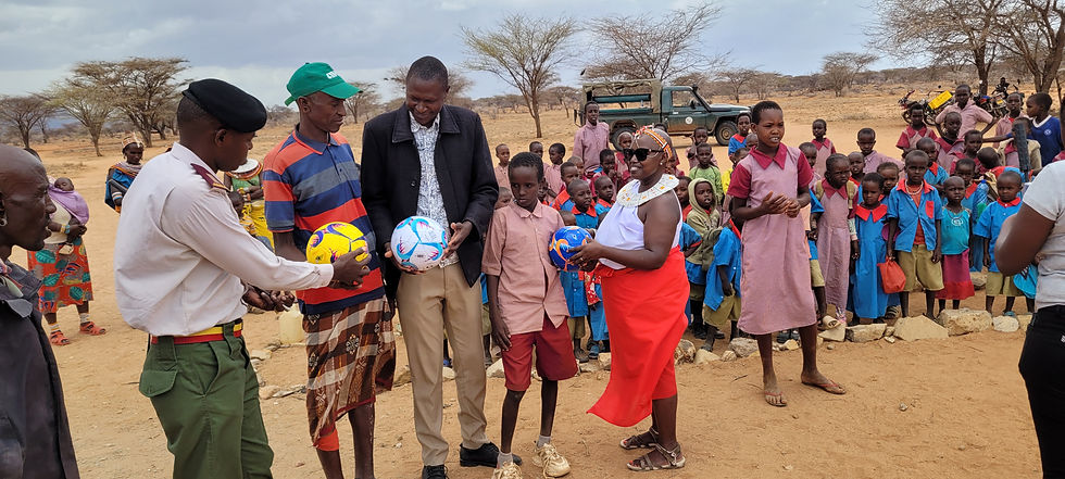 Visit with the chief at Ntilal Primary School
