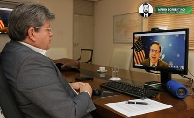 João Azevêdo se reúne com embaixador dos Estados Unidos e apresenta potencialidades e oportunidad...