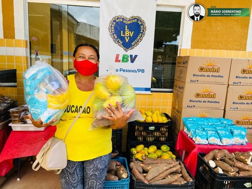 LBV faz mobilização social para ajudar famílias no enfrentamento a fome na Paraíba