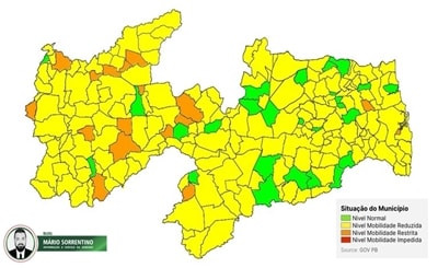 10ª avalição do Plano Novo Normal aponta crescimento de municípios em bandeira verde na Paraíba
